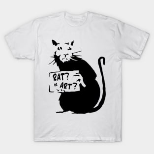 Banksy Graffiti Rat Art Stencil T-Shirt